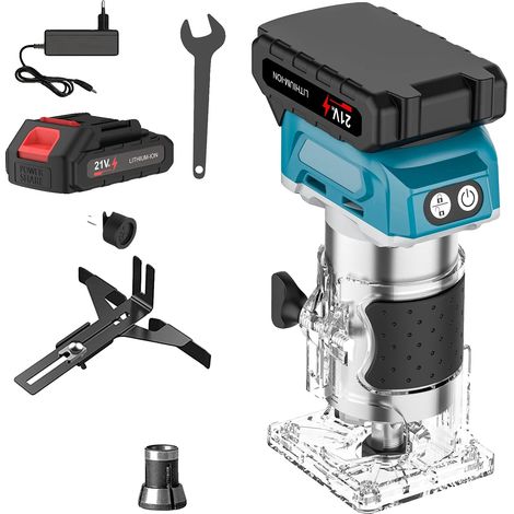 Tondeuse électrique sans fil, moteur sans balais, vitesse réglable, Avec 1 batterie (1/2)