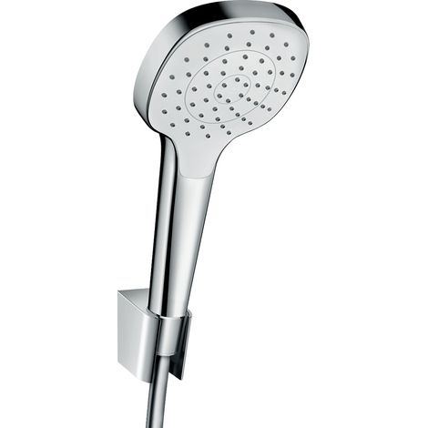 Hansgrohe Croma Select E - Douchette 1 jet Porter Set, kit, 1,60 m, blanc/chrome 26412400 (1/7)