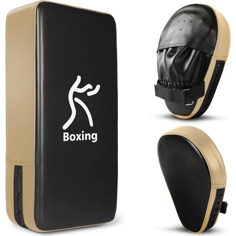 Boxpratzen Set 2 in 1 für Boxen, Kickboxen, MMA – PU Leder, für Kinder & Erwachsene (1/5)