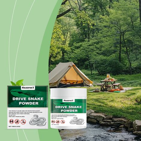 Schlangenabwehrpulver, geeignet für Zuhause und im Freien, zur Schlangenabwehr, zum Schutz vor Schlangen, zur Vermeidung von Kontakt und beim Camping – 100 g -- DTEKGAZ (1/5)