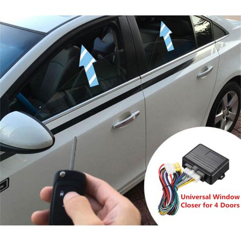 Kit de système de sécurité automobile universel pour module de fermeture automatique de vitres de voiture 4 portes (1/3)
