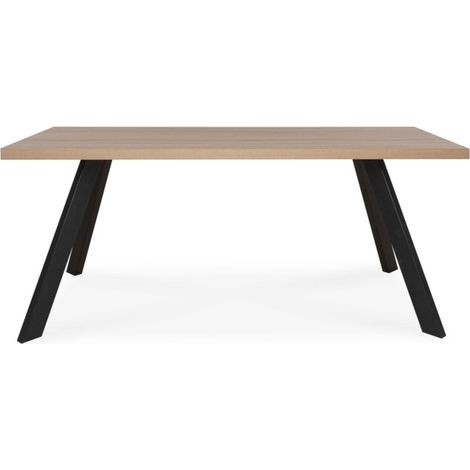 Esstisch 160 x 190 cm helle Eiche und Anthrazitgrau - Lugo (1/5)