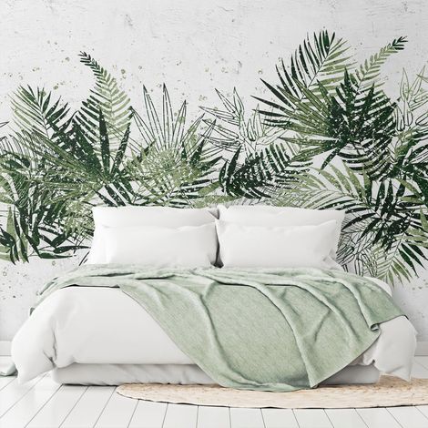 Papier peint Leaf Plume - First Variant - 400 x 280 cm (1/4)