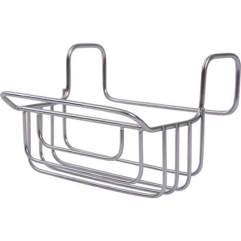 Küchenschwammhalter aus Edelstahl, Spülbeckenablage, Abflussreiniger, Reinigungsbürste, Scheuerschwamm, Aufbewahrungskorb