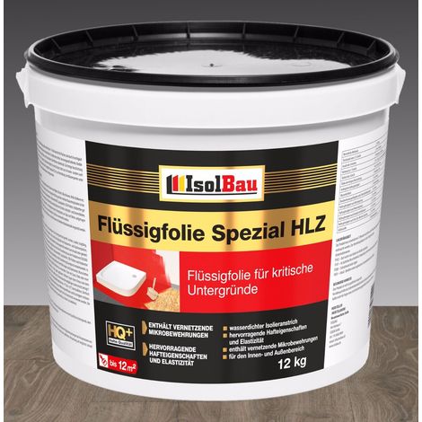 Flüssigfolie HLZ 12 kg Dichtfolie Abdichtung Balkon Küche Auf Holz OSB Fliesen (1/3)