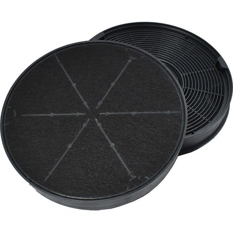 AllSpares Filtro de Carbón (2 uds.) para Campanas extractoras adecuado para Bosch Siemens Neff 748732 / 748733 y Faber 1120157240