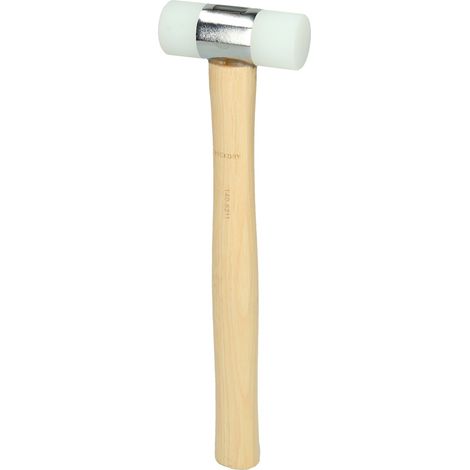 KSTOOLS Gummihammer mit Nylonkopf 200g, 28mm Kopf, gebogener Eschenstiel - 140.5211