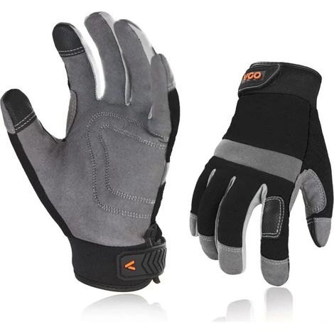 ZOLGINAH Gants de Travail de Sécurité, Gants de Constructeur, Gants de Jardinage, Gants de Mécanicien Légers (SL7584)
