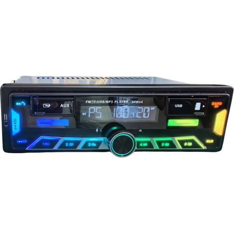 Andowl - Sistema Audio Per Auto Con Lettore Mp3 Usb Tf Radio Fm Bluetooth Illuminazione Rgb Q-ca907 -