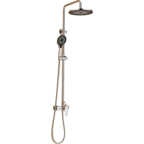 Columna de ducha de acero inoxidable con ducha de mano de 3 funciones, nueva - 25,4 cm (10 pulgadas) (1/2)