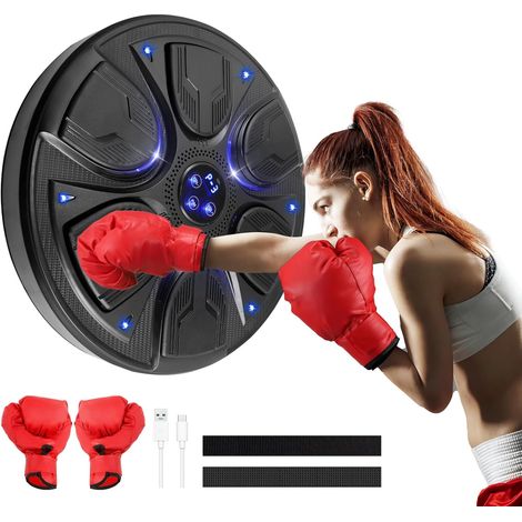 Electronic Musical Boxing Machine, Smart Bluetooth Boxing Machine, Wall Mounted Boxing Target, Rechargeable Boxing Training Equipment, for Adults and Kids, Home Gym (1/5)