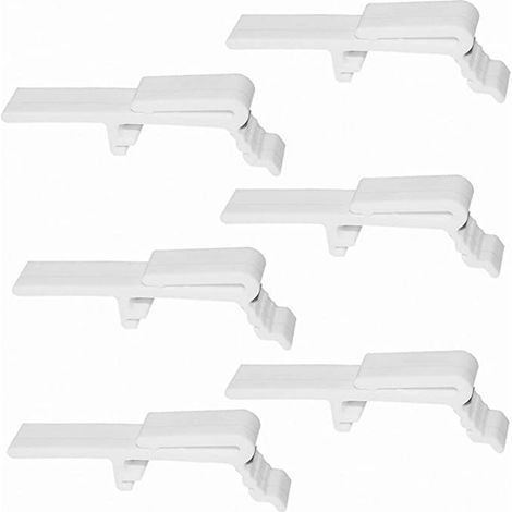 6-teiliges Set Gardinenzubehör für den Einzelhandel, bestehend aus Vertikaljalousien, Venezianischen Jalousien, POM-Clips, Blenden und Dekorationselementen. (1/5)