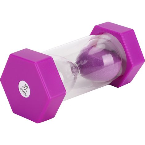 Sablier hexagonal décoratif de bureau de 30 minutes, sablier violet, cadeau pour enfants (1/5)