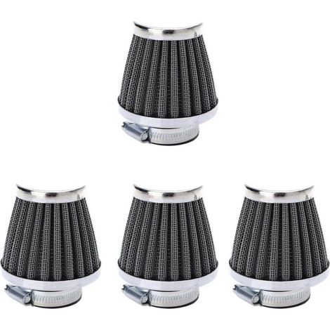 4 x Filtro de aire frío, respiradero, ventilador turbo del cárter, 54 mm, mini azul para coche y motocicleta