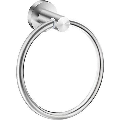Wandhandtuchring aus Edelstahl 304 für Badezimmer, silberfarben