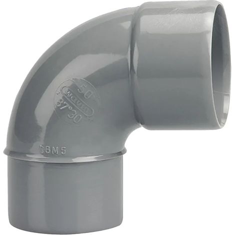 Codo pvc wavin 3026038 87°30 macho hembra