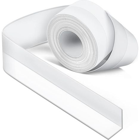 Joint silicone blanc anti-moisissure 3.2m – Ruban d'étanchéité imperméable pour salle de bain, cuisine et toilettes – Haute qualité (1/5)