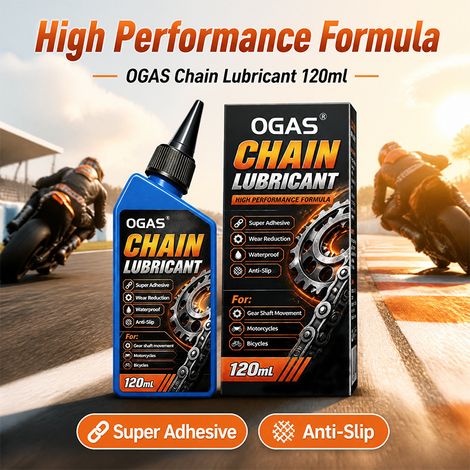 Kettenschmiermittel 120 ml, Motorradkettenöl, Hochleistungs-Motorradkettenschmiermittel, Lager- und Getriebeöl – Kettenschmiermittel 120 ml -- DTEKGAZ (1/4)