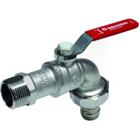 Rubinetto da giardino a squadra con filetto maschio per acqua sanitaria GIACOMINI R621  1/2"