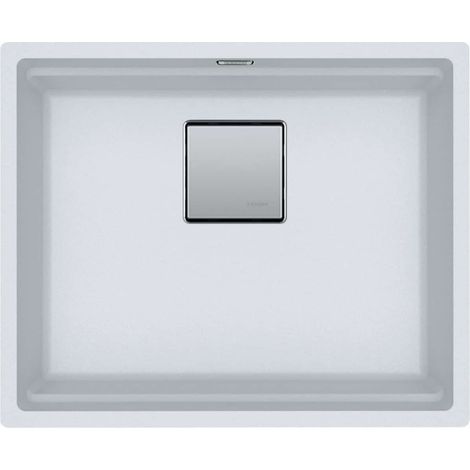 Evier Franke Kubus 2.0 Fragranit+ KNG110-52 - Blanc Artic (Moucheté) - Vidage : Manuel