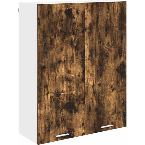 Mueble colgante con puerta Roble ahumado 80 x 31 x 100 cm vidaXL