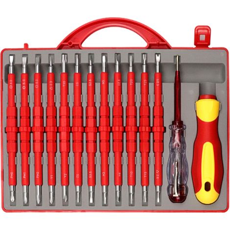 Set di Cacciaviti Isolati Punte Magnetiche Intercambiabili Cacciavite Cercafase