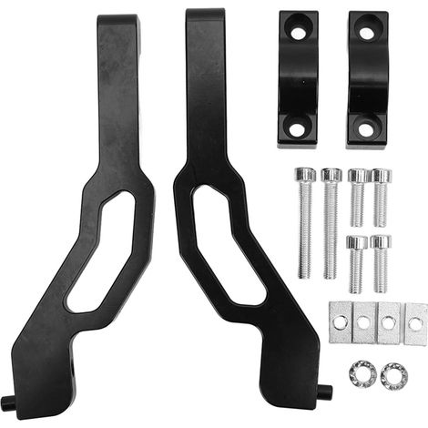 Kit di staffe di montaggio per paramani Sentinel per motoslitta, ricambio in alluminio per Polaris 600 800 850, colore nero. (1/5)