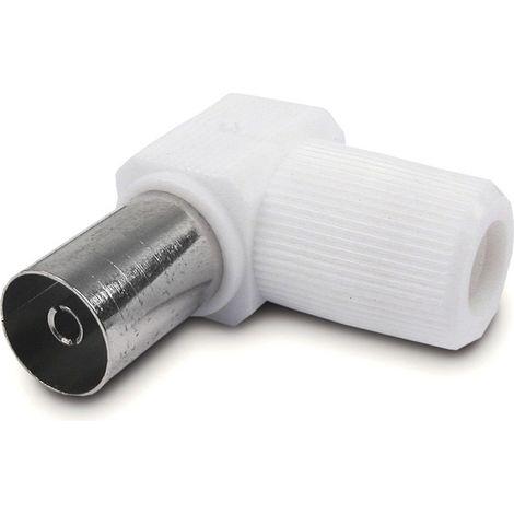 Conector angular TV coaxial 9,5 (h)