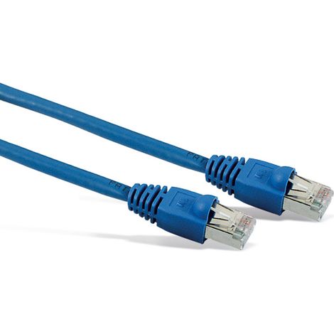 Câble réseau patch S-IMPULS CAT.6, RJ45, 1:1, 1 m, bleu