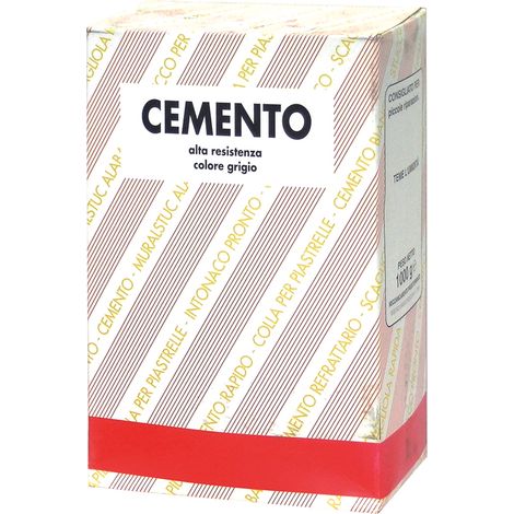 CEMENTO IN POLVERE GRIGIO  kg. 1 12.00 pz