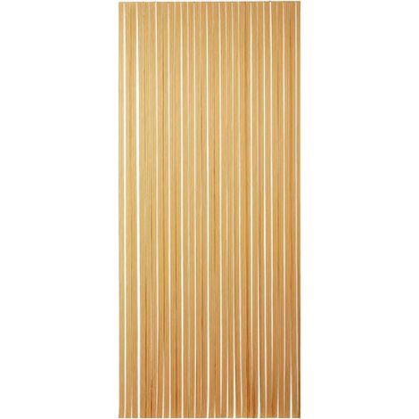 Rideau de porte en lanières PVC brun beige 100x220 – Pour espaces intérieurs – Facile à installer – Décoration moderne – Morel (1/2)