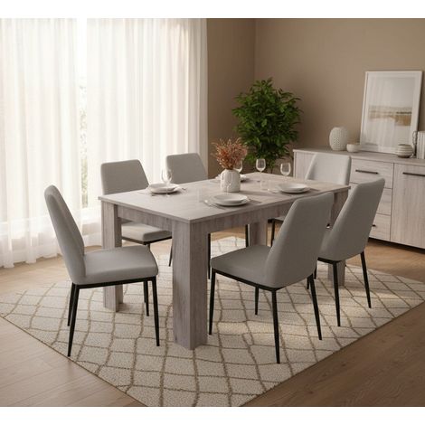 Tavolo Allungabile - 10 Posti Allungabile, Marrone Rovere, -, 160x88x75h cm Posadas