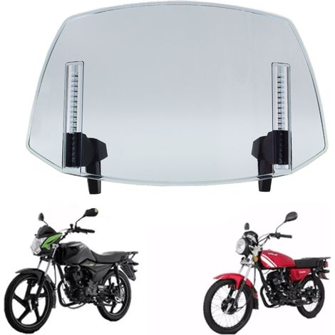 Extensión de parabrisas para motocicletas, ajustable, deflector de parabrisas con clip, universalmente compatible con la mayoría de las motocicletas todoterreno con parabrisas. (1/5)