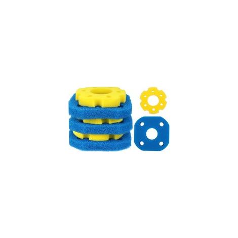 CPF-180 / CPF-250 Teichfilterschaum – Ersatzfiltermaterial, Filterschaum für Teichfilter (3 x grob blau & 3 x fein gelb) (1/5)