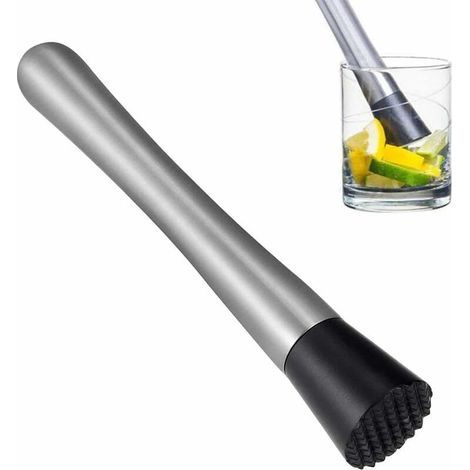 Mélangeur Bâton Mélangeur bâtonnet vin Outil Acier Inoxydable Muddler 21cm Pilon à Cocktail en Acier Inoxydable Cocktail de Pilon en Acier inoxydable Cocktail (1/5)
