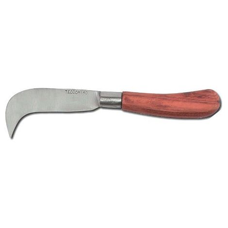 Coltello tascabile Teodomiro fatto a mano in acciaio al carbonio 95 mm 177