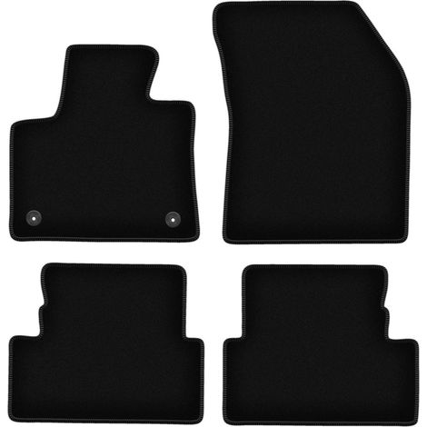 Alfombrillas de terciopelo negro BASIC para Peugeot 3008 II crossover (2016-) (1/5)