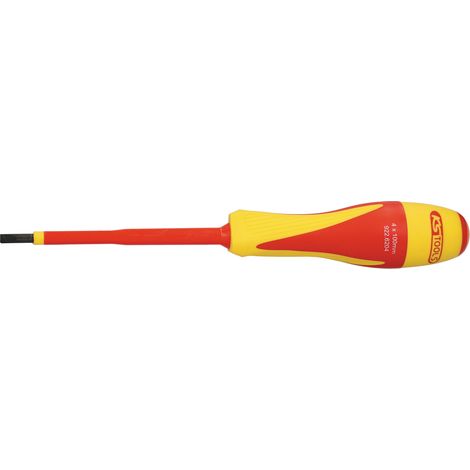 KS Tools - Tournevis Fente bi-matière isolé 1000V, 4,0x100 mm - 922.6204