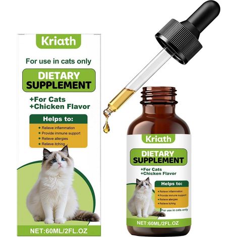 Cat nutritional supplement for daily care, gentle and nourishing drops for your cat's comfort -- 60ml -- BIEMMEDUE (1/5)
