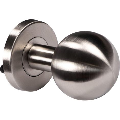 1 Bouton de porte, Acier inoxydable, Diamètre 50 mm, Fixe, Pour porte d'entrée (1/5)