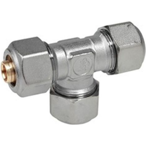 Raccordo a t con adattatori per multistrato 32 x 3 r564mx126 - giacomini (1/2)