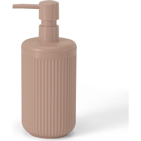 Dispenser sapone rosa in plastica rigida cannettata Arizona (1/5)