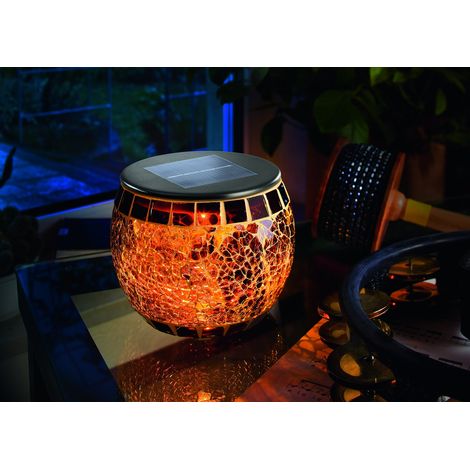 Esotec Solarleuchte Brillant, Mosaik LED-Tischleuchte (1/5)