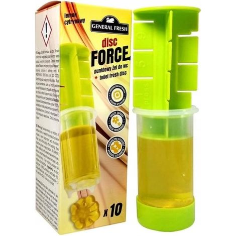Gel toilette General Fresh Disc Force Citron Tache 60 ml (1/4)