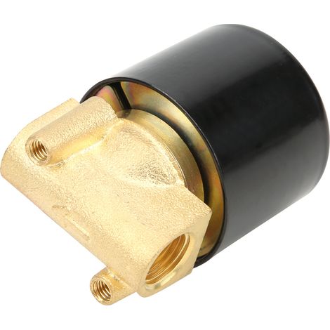 Électrovanne à action directe normalement fermée en laiton G1/4" pour régulation de pression d'eau 2W-025-08DC12V (1/5)
