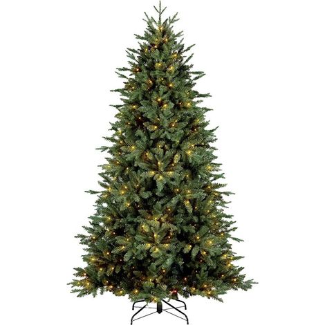 Sapin de Noël Artificiel Lumineux avec 350 LED Smart Vert en Plastique Ø 119 x 210 cm - PANGIVO