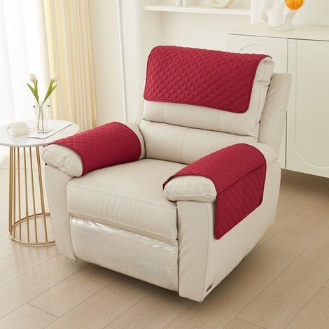 Housse d'accoudoir 3 pièces pour canapé, housse d'accoudoir pour méridienne, housse d'appui-tête, housse antidérapante pour fauteuil, housse de meuble pour canapé (méridienne 1 place) (1/5)