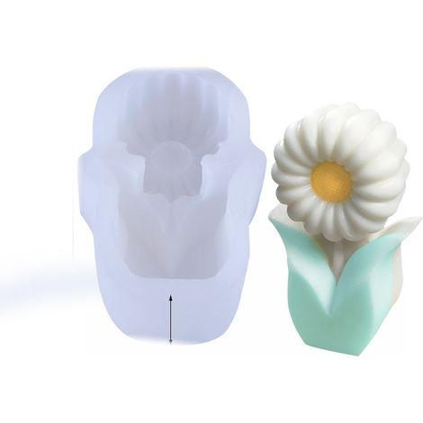 Moule à Fleurs en Silicone 3D Artisanal pour DIY Créatif - 73x110x38mm - Écologique et Réutilisable (1/5)