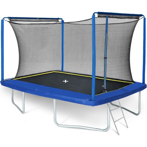 Trampoline rectangulaire YC 244 x 366 cm - bleu