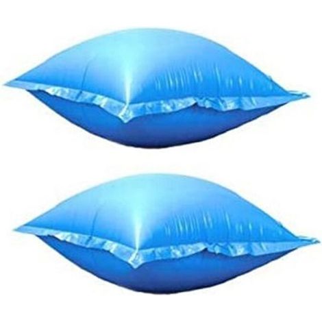 Ensemble de 2 bouées gonflables pour piscine, 1,20 x 1,20 m, un accessoire flottant destiné aux activités nautiques récréatives.-AquaForge (1/5)